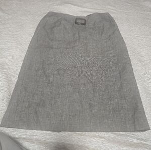 Mario Serrani Gray Midi Pencil Skirt for Work